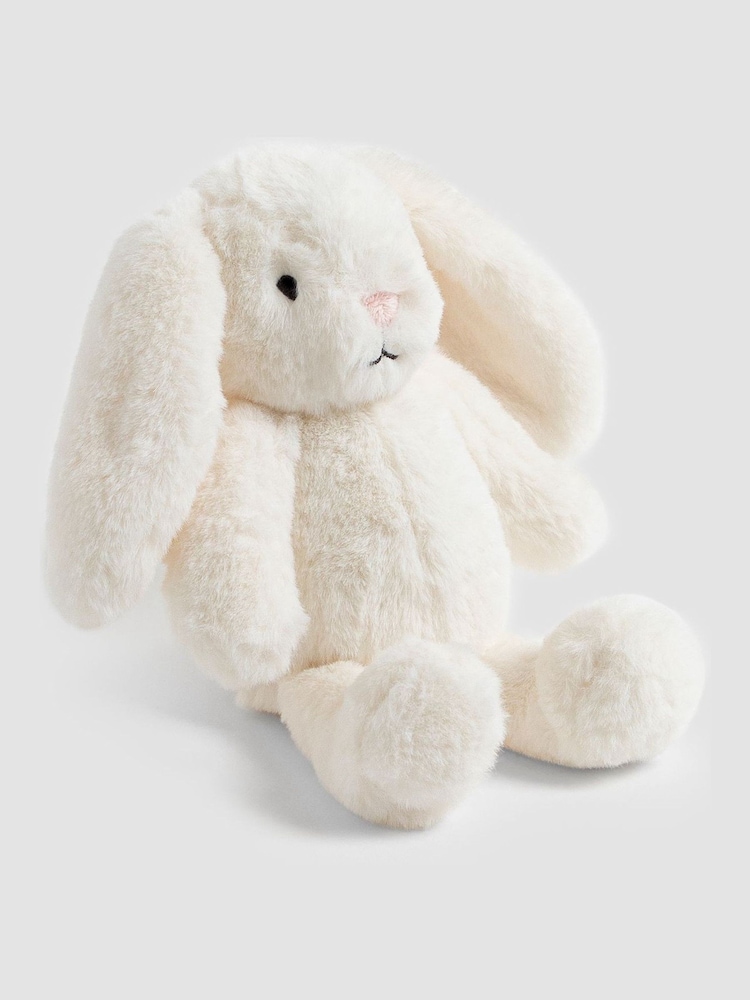 JoJo Maman Bébé White Betsy Bunny Soft Toy Small - Image 2 of 8