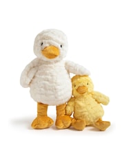 JoJo Maman Bébé Cream Doris Duck Soft Toy Medium - Image 7 of 9