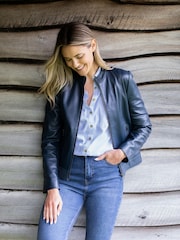Lakeland Leather Navy Anthorn Leather Jacket - Image 1 of 9