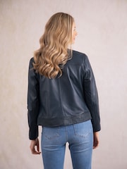 Lakeland Leather Navy Anthorn Leather Jacket - Image 7 of 9