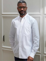 The Savile Row Company Classic Fit Button Down Oxford Casual 100% Cotton Shirt - Image 1 of 5