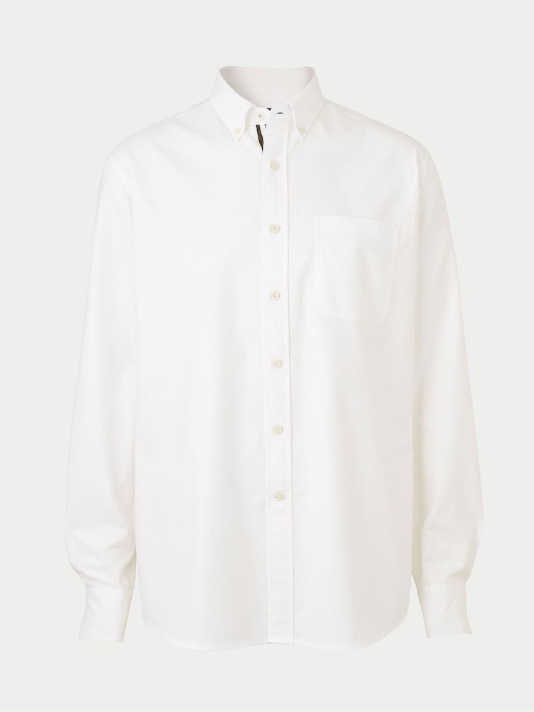 The Savile Row Company Classic Fit Button Down Oxford Casual 100% Cotton Shirt - Image 3 of 5