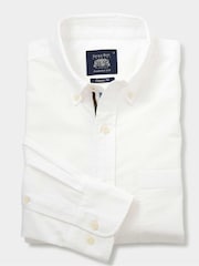 The Savile Row Company Classic Fit Button Down Oxford Casual 100% Cotton Shirt - Image 4 of 5