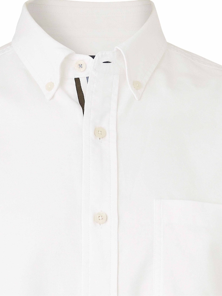 The Savile Row Company Classic Fit Button Down Oxford Casual 100% Cotton Shirt - Image 5 of 5