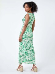 Roman Green Tropical Twist Stretch Maxi Dress - Image 3 of 5