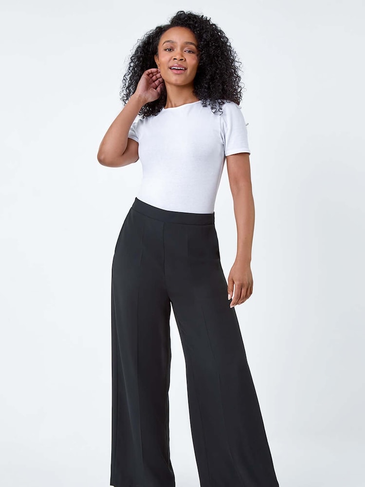 Roman Black Pocket Wide Leg Trousers - Image 2 of 5 Roman Black Pocket Wide Leg Trousers - Image 2 of 5