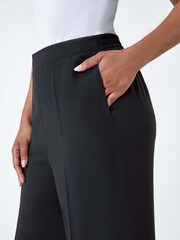 Roman Black Pocket Wide Leg Trousers - Image 5 of 5