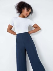 Roman Blue Pocket Wide Leg Trousers - Image 5 of 5