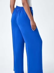 Roman Blue Pocket Wide Leg Trousers - Image 3 of 5