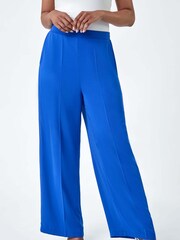 Roman Blue Pocket Wide Leg Trousers - Image 4 of 5