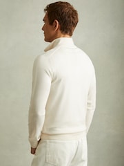 Reiss Snow Maxwell Merino Wool Half-Zip Polo Shirt - Image 4 of 5