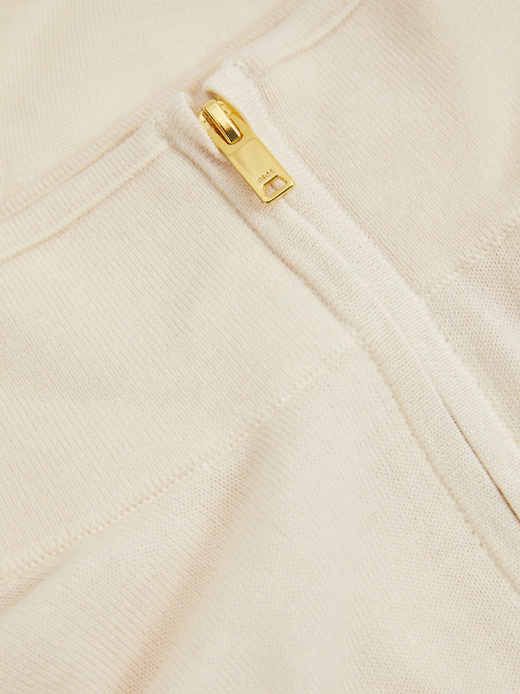 Reiss Snow Maxwell Merino Wool Half-Zip Polo Shirt - Image 5 of 5