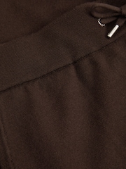 Reiss Coco Brown Billings Merino Wool Blend Drawstring Joggers - Image 6 of 6