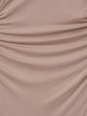 Reiss Blush Cyra Petite One-Shoulder Ruched-Jersey Midi Dress - Image 6 of 7