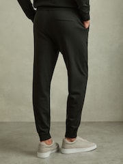 Reiss Dark Military Green Billings Merino Wool Blend Drawstring Joggers - Image 5 of 6