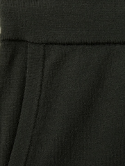 Reiss Dark Military Green Billings Merino Wool Blend Drawstring Joggers - Image 6 of 6