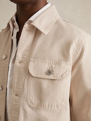 Reiss Stone Oe Eddie Cotton Worker Jacket - Image 4 of 6