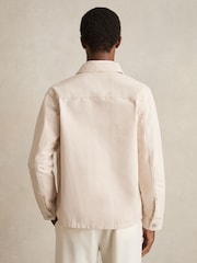 Reiss Stone Oe Eddie Cotton Worker Jacket - Image 5 of 6