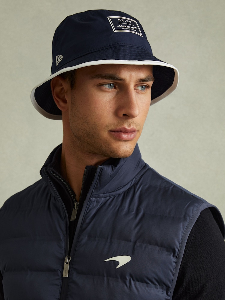 Reiss x McLaren F1 Team Navy Embroidered Hat - Image 2 of 4 Reiss x McLaren F1 Team Navy Embroidered Hat - Image 2 of 4