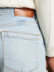 Reiss Light Blue Crete Wide Leg Jeans - Image 4 of 6