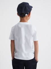 Reiss Multi Jude Cotton Crew-Neck T-Shirts 3 Pack - Image 7 of 11