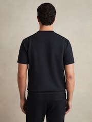 Темно-синий - трикотажная футболка с круглым вырезом Reiss Bradley - Image 5 of 7