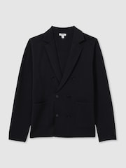 Reiss – Zweireihiger Strickblazer mit Foulard-Muster - Bild 2 von 6