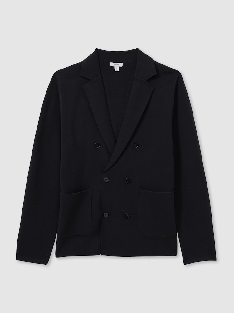Reiss – Zweireihiger Strickblazer mit Foulard-Muster - Bild 2 von 6 Reiss – Zweireihiger Strickblazer mit Foulard-Muster - Bild 2 von 6