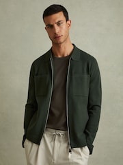 Reiss Rivers Knitted Zip Through kot je; suknjič - Slika 1 iz 6