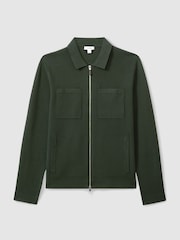 Reiss Rivers Knitted Zip Through kot je; suknjič - Slika 2 iz 6