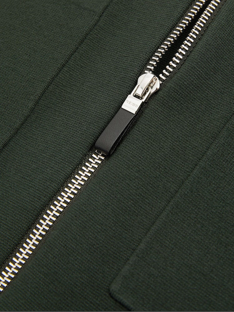 Reiss Rivers Knitted Zip Through kot je; suknjič - Slika 6 iz 6