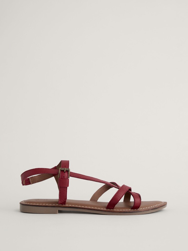 Seasalt Cornwall Red Sea Step Strappy Leather Sandals - Image 2 of 5 Seasalt Cornwall Red Sea Step Strappy Leather Sandals - Image 2 of 5