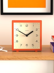 Jones Clocks Pumpkin Orange Disco Mantel Clock - Image 1 of 4