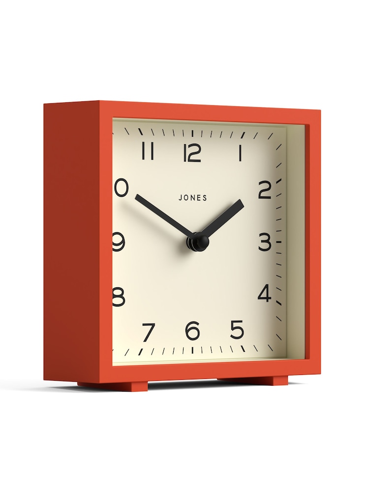 Jones Clocks Pumpkin Orange Disco Mantel Clock - Image 4 of 4
