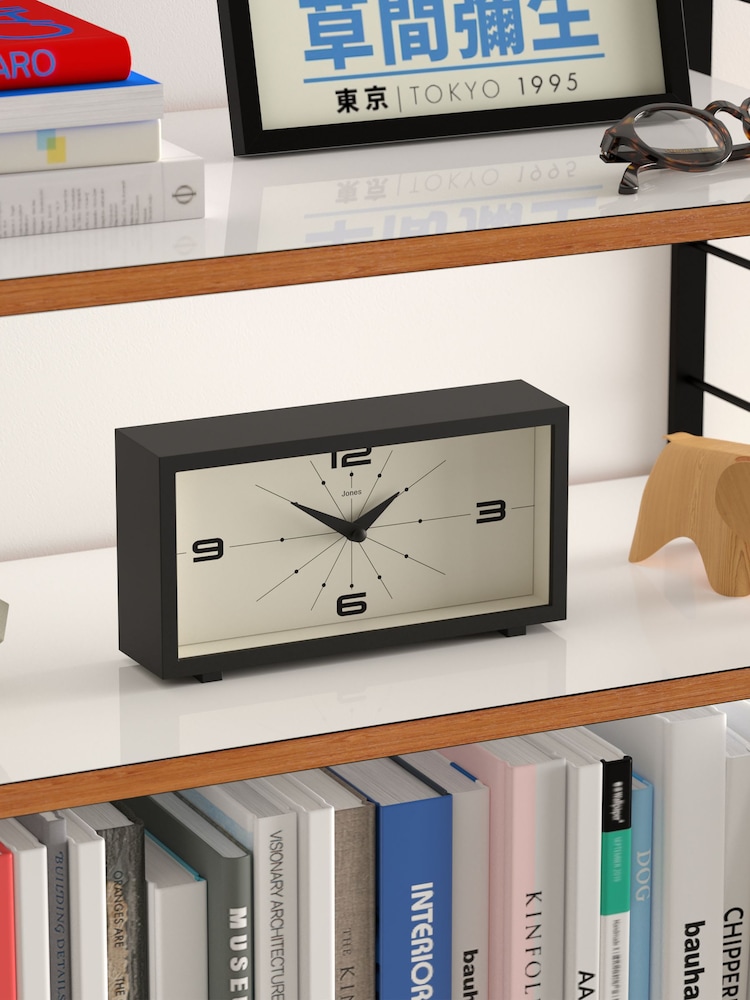 Jones Clocks Black Odeon Mantel Clock - Image 2 of 4