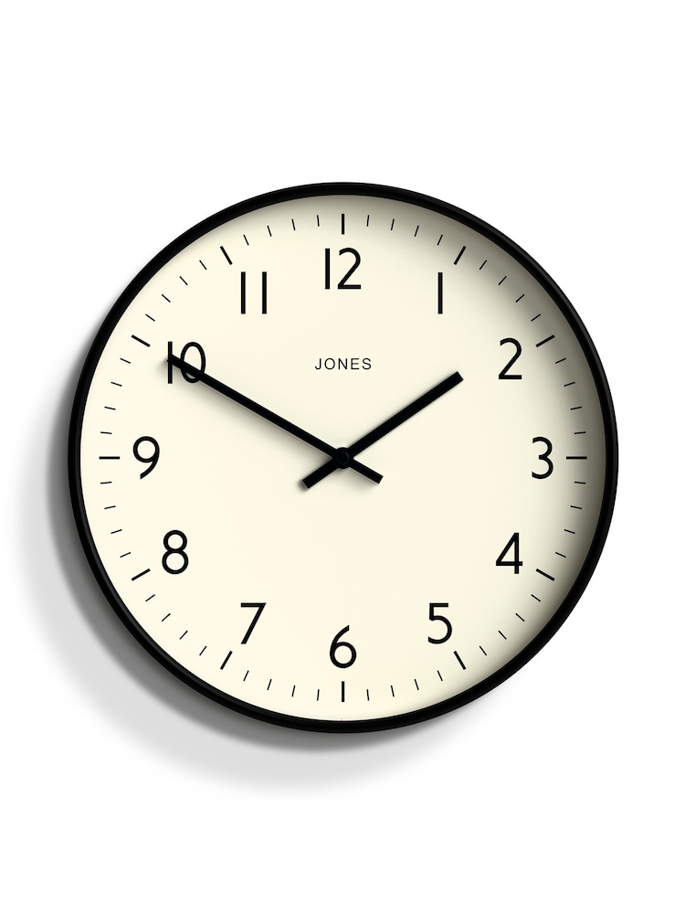 Jones Clocks Black Studio Wall Clock - Image 2 of 4