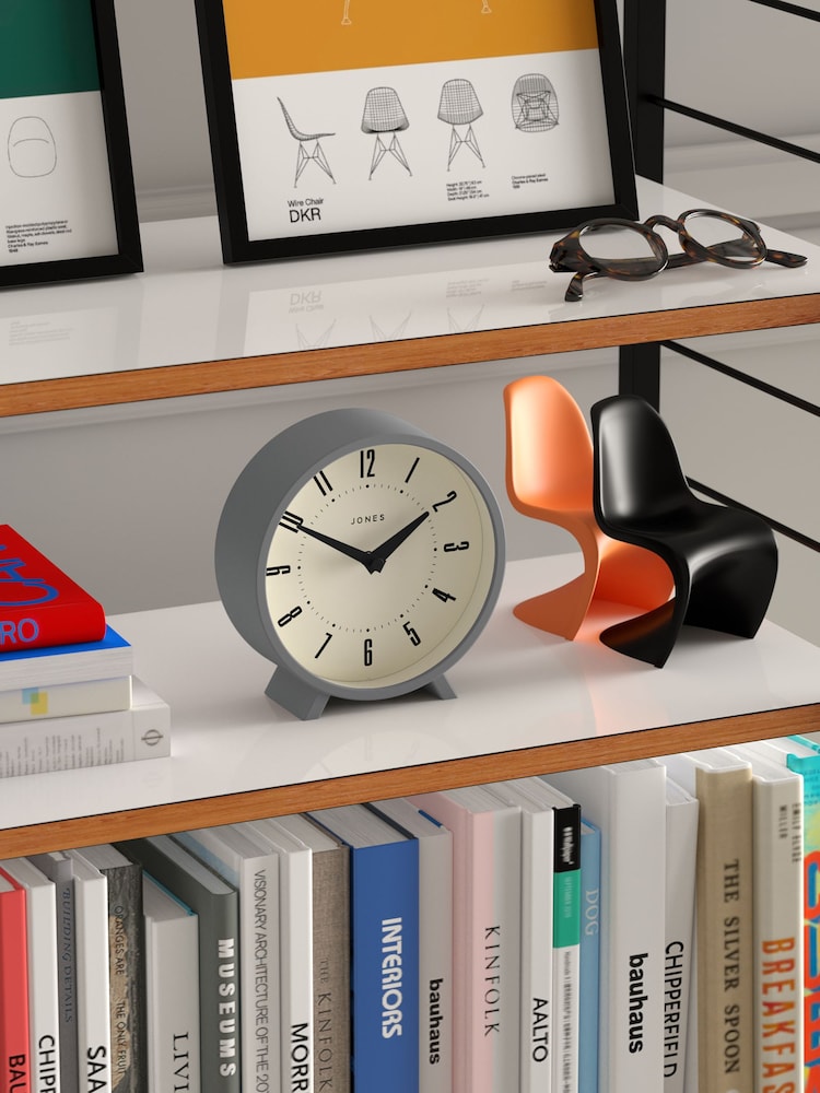 Jones Clocks Elephant Grey Venus Round Mantel Clock - Image 4 of 4