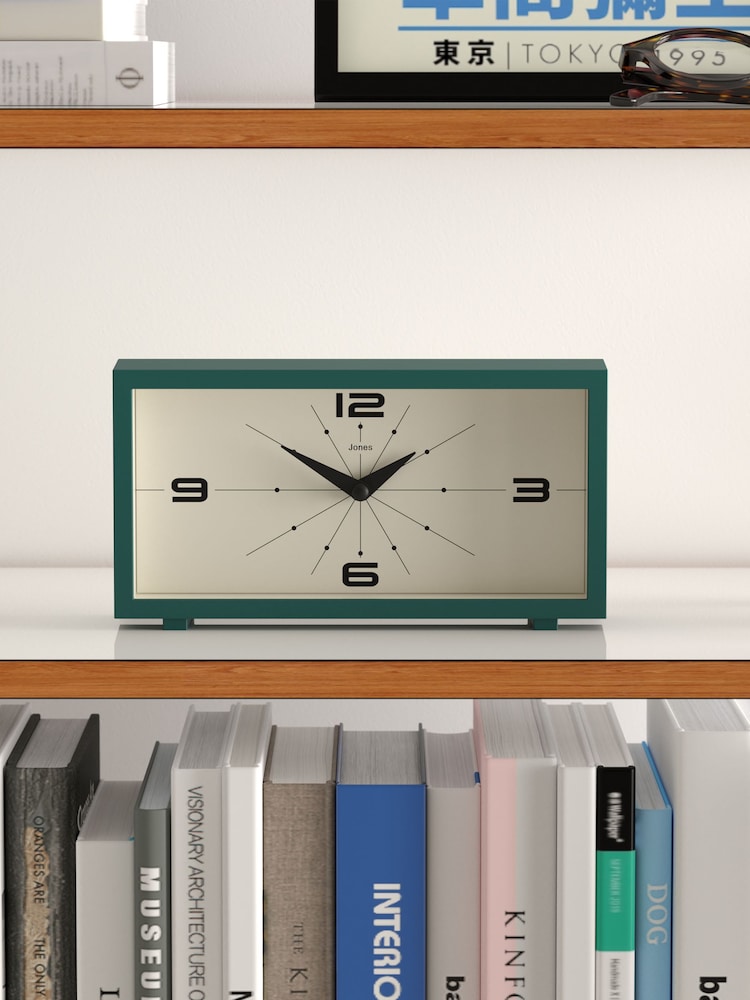 Jones Clocks Eden Green Odeon Mantel Clock - Image 1 of 4