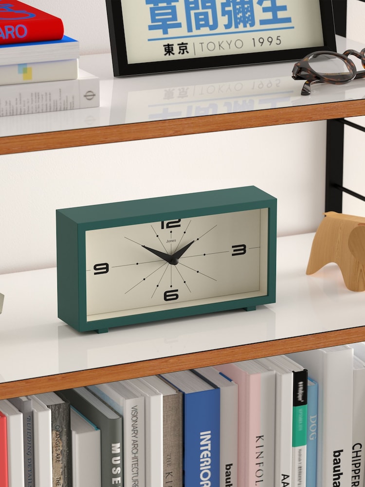 Jones Clocks Eden Green Odeon Mantel Clock - Image 4 of 4