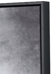 Pacific Monochrome Abstract Square Canvas with Black Frame - Image 5 of 6