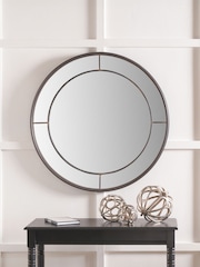 Pacific Antique Bronze Metal Round Wall Mirror - Image 1 of 4