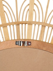 Pacific Natural Bamboo Frame Round Wall Mirror - Image 5 of 5