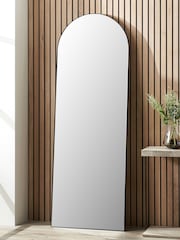 Pacific Black Slim Frame Arch Floor Mirror - Image 1 of 3