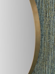Pacific Brushed Gold Slim Frame Round Wall Mirror Medium - Image 5 of 5