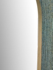 Pacific Brushed Gold Slim Frame Arch Floor Mirror - Image 2 of 4