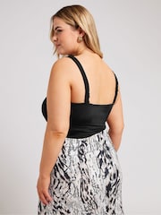 Yours Curve Black Ruched Bodies - Image 4 of 6