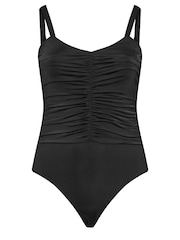 Yours Curve Black Ruched Bodies - Image 6 of 6
