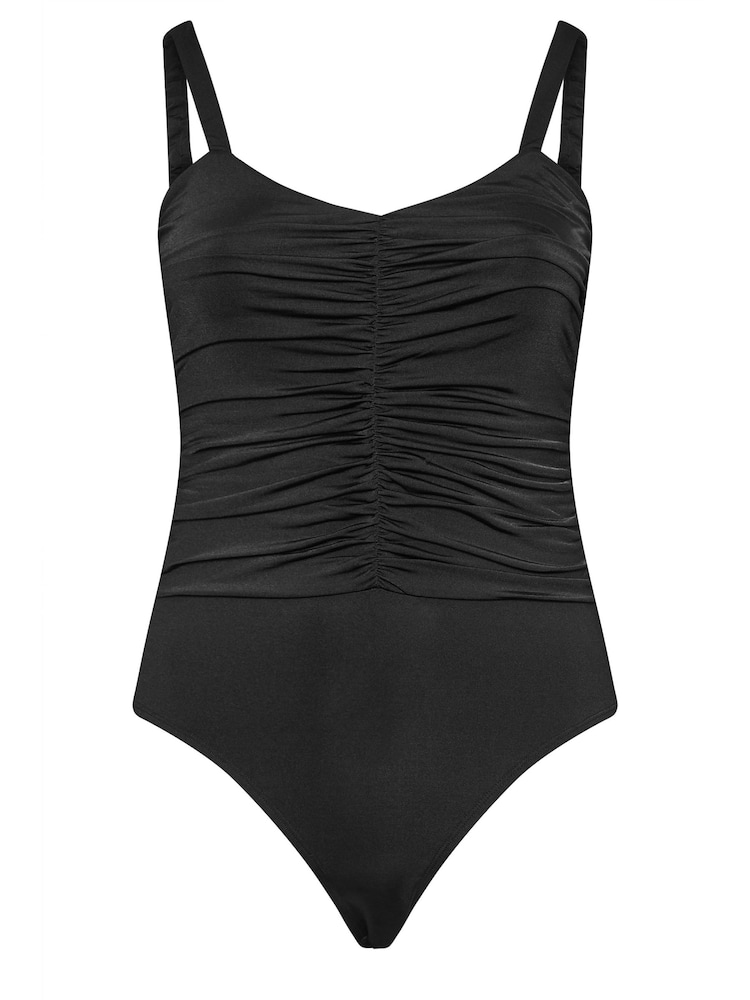 Yours Curve Black Ruched Bodies - Image 6 of 6