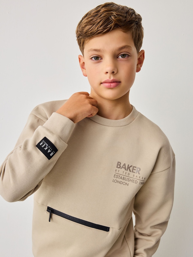 Baker by Ted Baker Sweatshirt and Cargo Joggers Set - Image 3 of 10