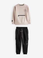 Песочный - Baker by Ted Baker толстовка и спортивные брюки-карго - Изображение 6 из 10